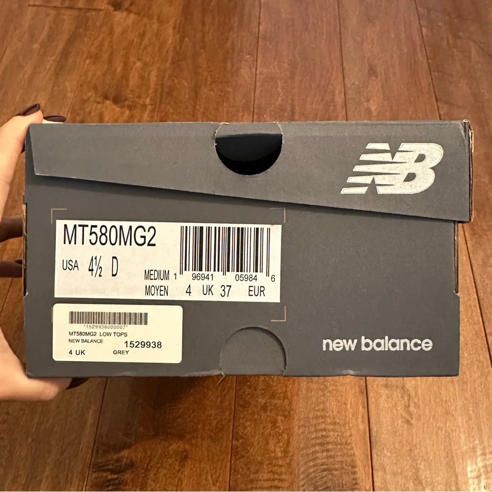New Balance Gray 580 Mesh Suede Sneakers Sz 6 - Picture 16 of 16